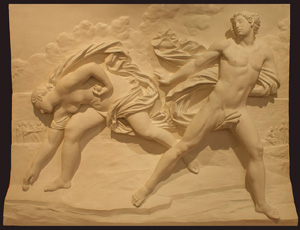 Bassorilievo Atalanta e Ippomene